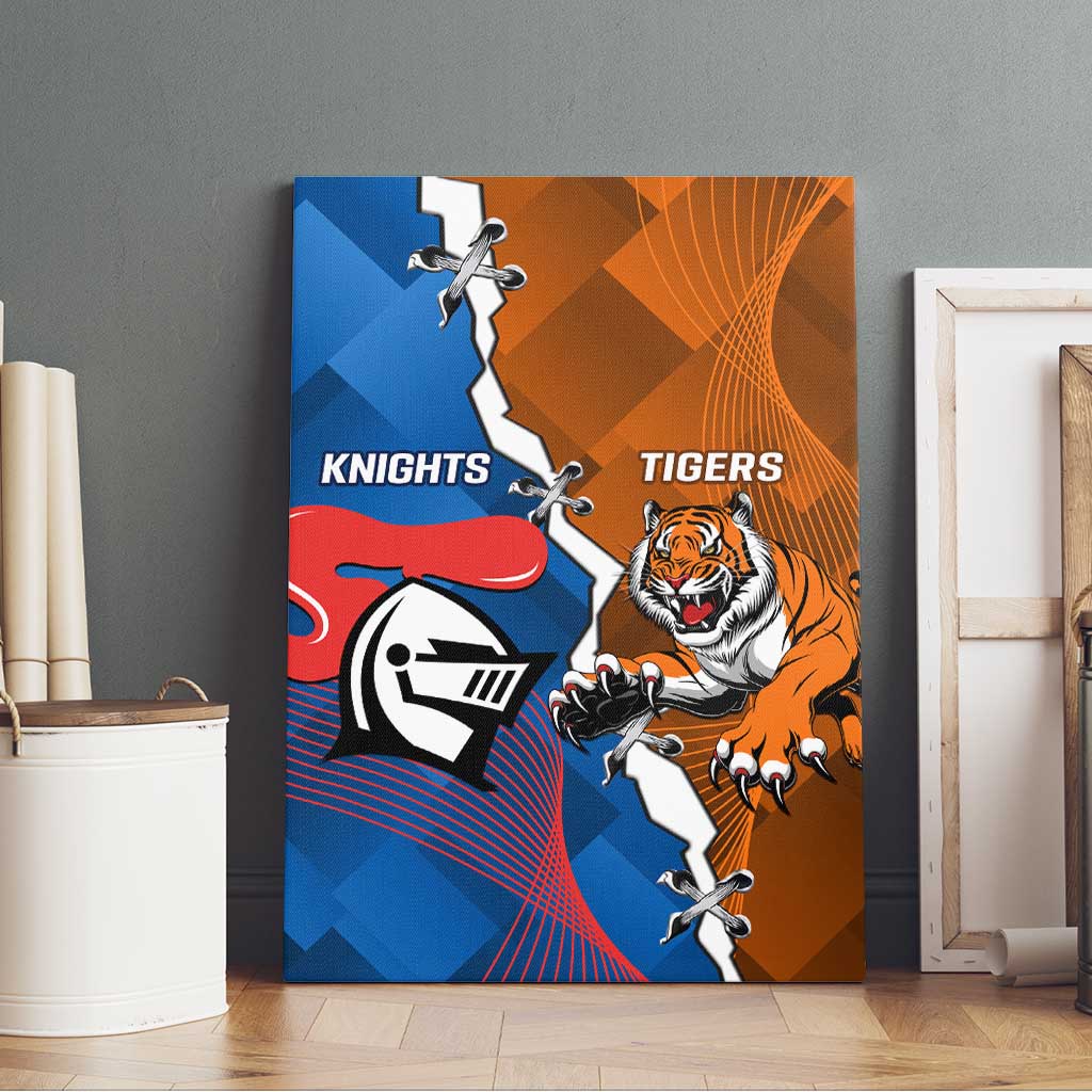 Knights and Tigers Canvas Wall Art Dynamic Sporty Version