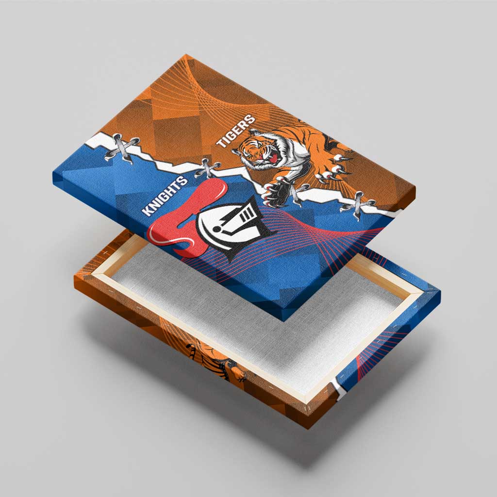 Knights and Tigers Canvas Wall Art Dynamic Sporty Version