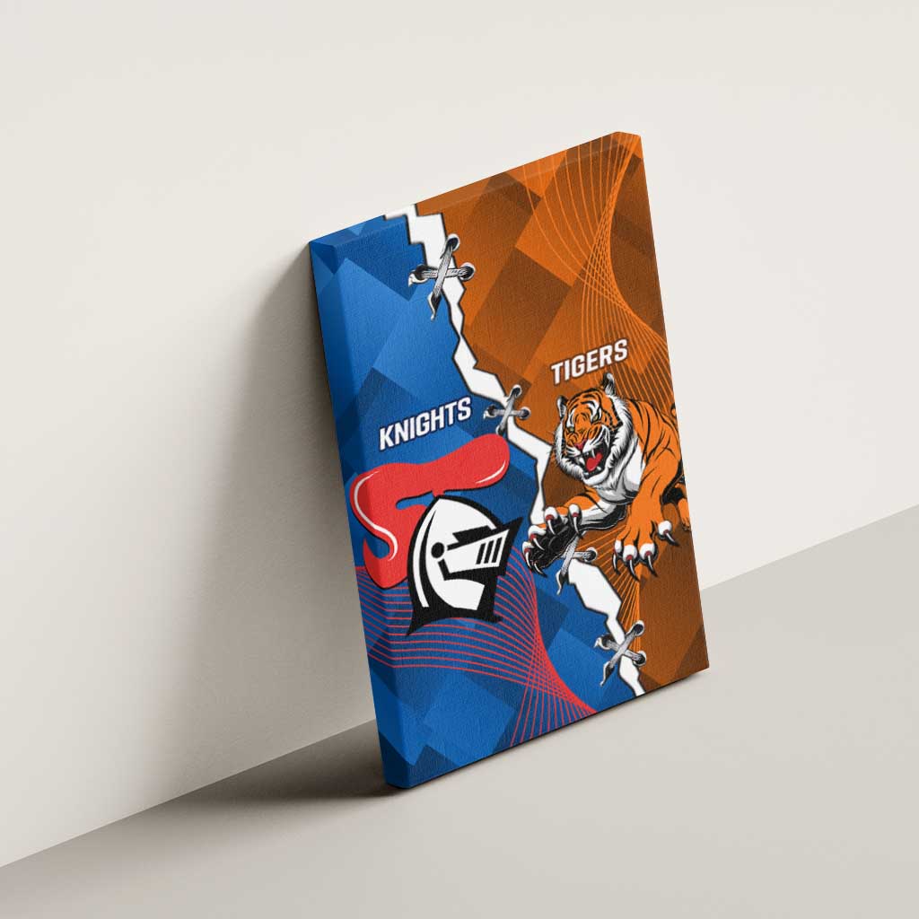 Knights and Tigers Canvas Wall Art Dynamic Sporty Version