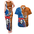 Personalised Knights and Tigers Couples Matching Tank Maxi Dress and Hawaiian Shirt Dynamic Sporty Version