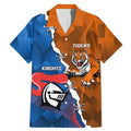 Personalised Knights and Tigers Family Matching Mermaid Dress and Hawaiian Shirt Dynamic Sporty Version