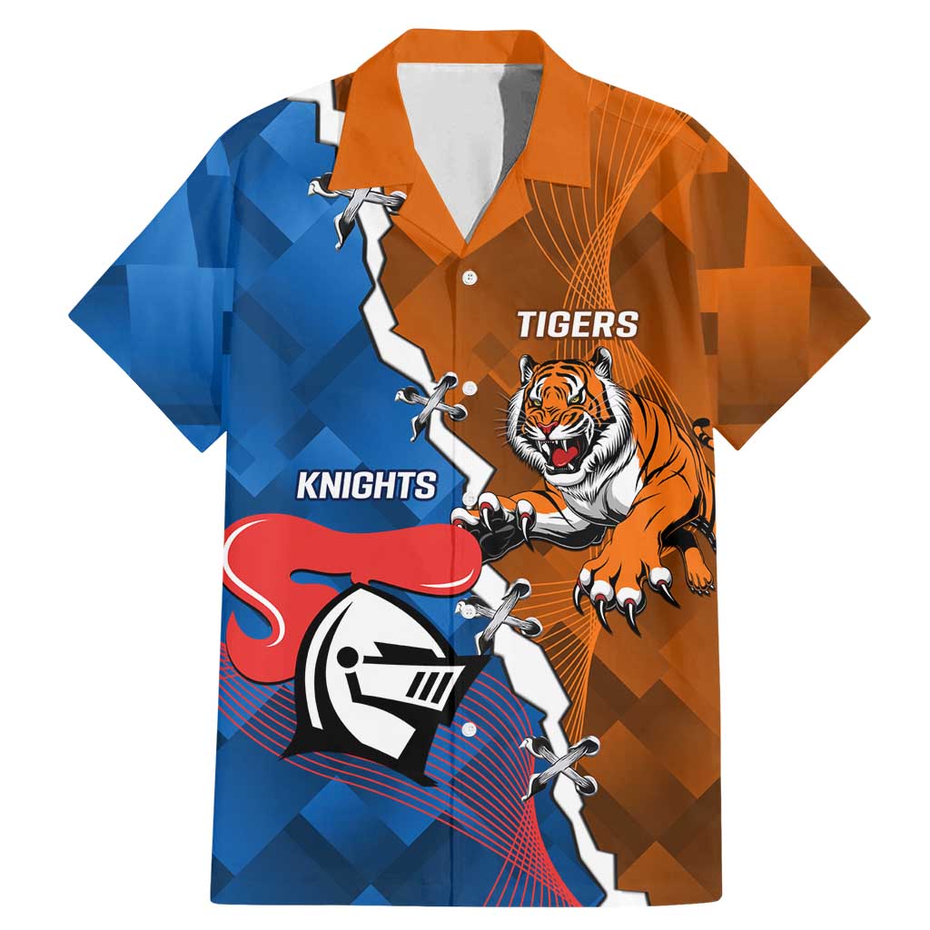 Personalised Knights and Tigers Family Matching Mermaid Dress and Hawaiian Shirt Dynamic Sporty Version
