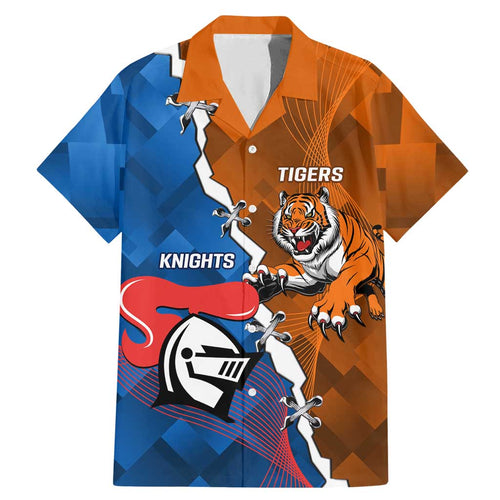 Personalised Knights and Tigers Family Matching Mermaid Dress and Hawaiian Shirt Dynamic Sporty Version