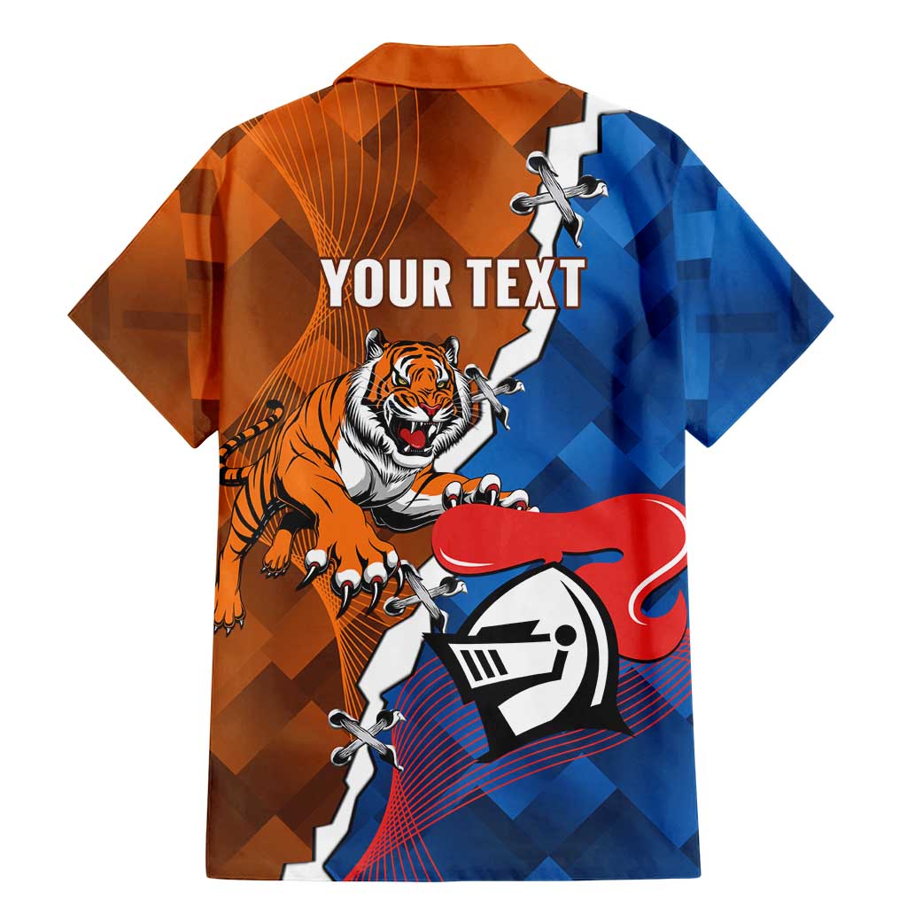 Personalised Knights and Tigers Family Matching Mermaid Dress and Hawaiian Shirt Dynamic Sporty Version