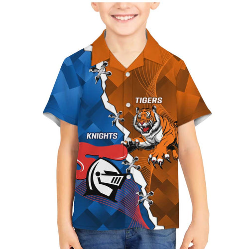 Personalised Knights and Tigers Family Matching Mermaid Dress and Hawaiian Shirt Dynamic Sporty Version