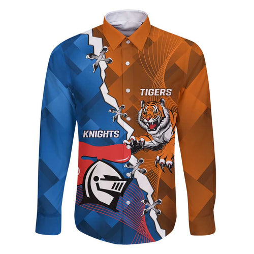 Personalised Knights and Tigers Family Matching Summer Maxi Dress and Hawaiian Shirt Dynamic Sporty Version