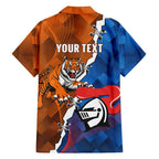 Personalised Knights and Tigers Family Matching Tank Maxi Dress and Hawaiian Shirt Dynamic Sporty Version