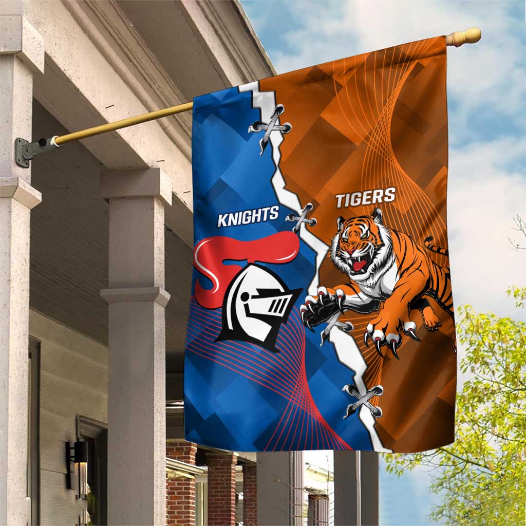 Knights and Tigers Garden Flag Dynamic Sporty Version