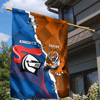 Knights and Tigers Garden Flag Dynamic Sporty Version