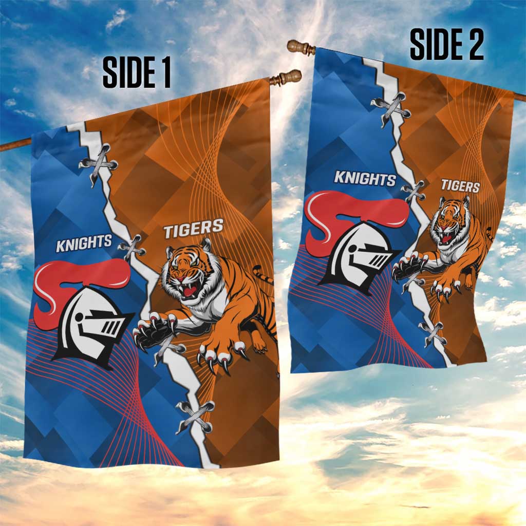 Knights and Tigers Garden Flag Dynamic Sporty Version