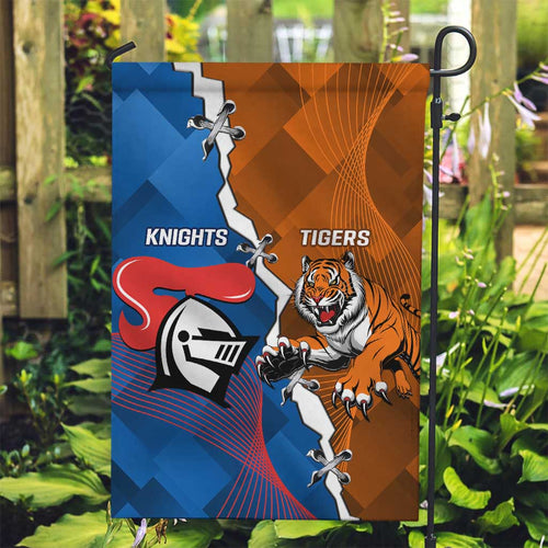 Knights and Tigers Garden Flag Dynamic Sporty Version
