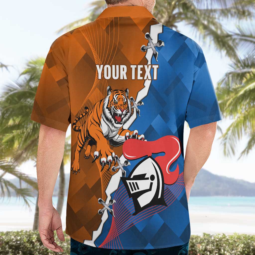 Personalised Knights and Tigers Hawaiian Shirt Dynamic Sporty Version