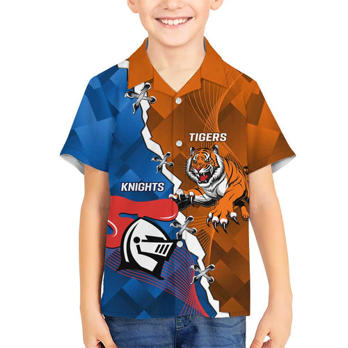 Personalised Knights and Tigers Hawaiian Shirt Dynamic Sporty Version