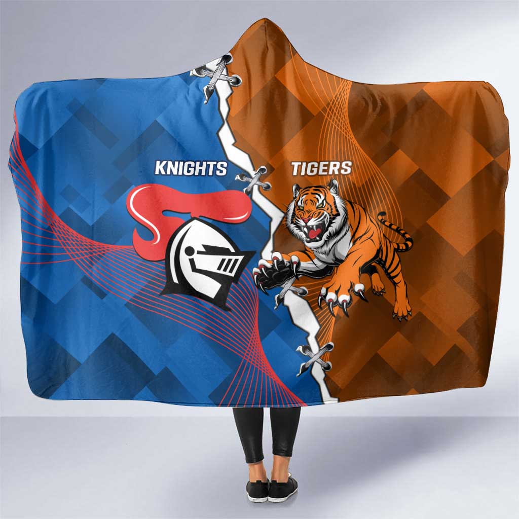 Knights and Tigers Hooded Blanket Dynamic Sporty Version