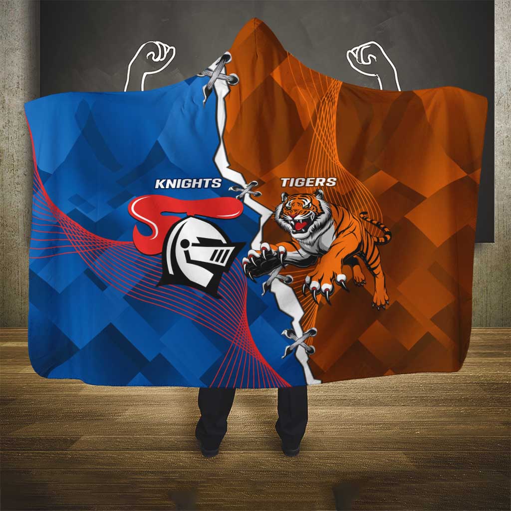 Knights and Tigers Hooded Blanket Dynamic Sporty Version