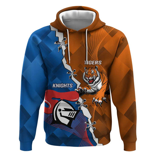 Personalised Knights and Tigers Hoodie Dynamic Sporty Version