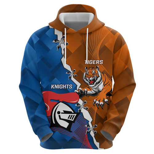 Personalised Knights and Tigers Hoodie Dynamic Sporty Version