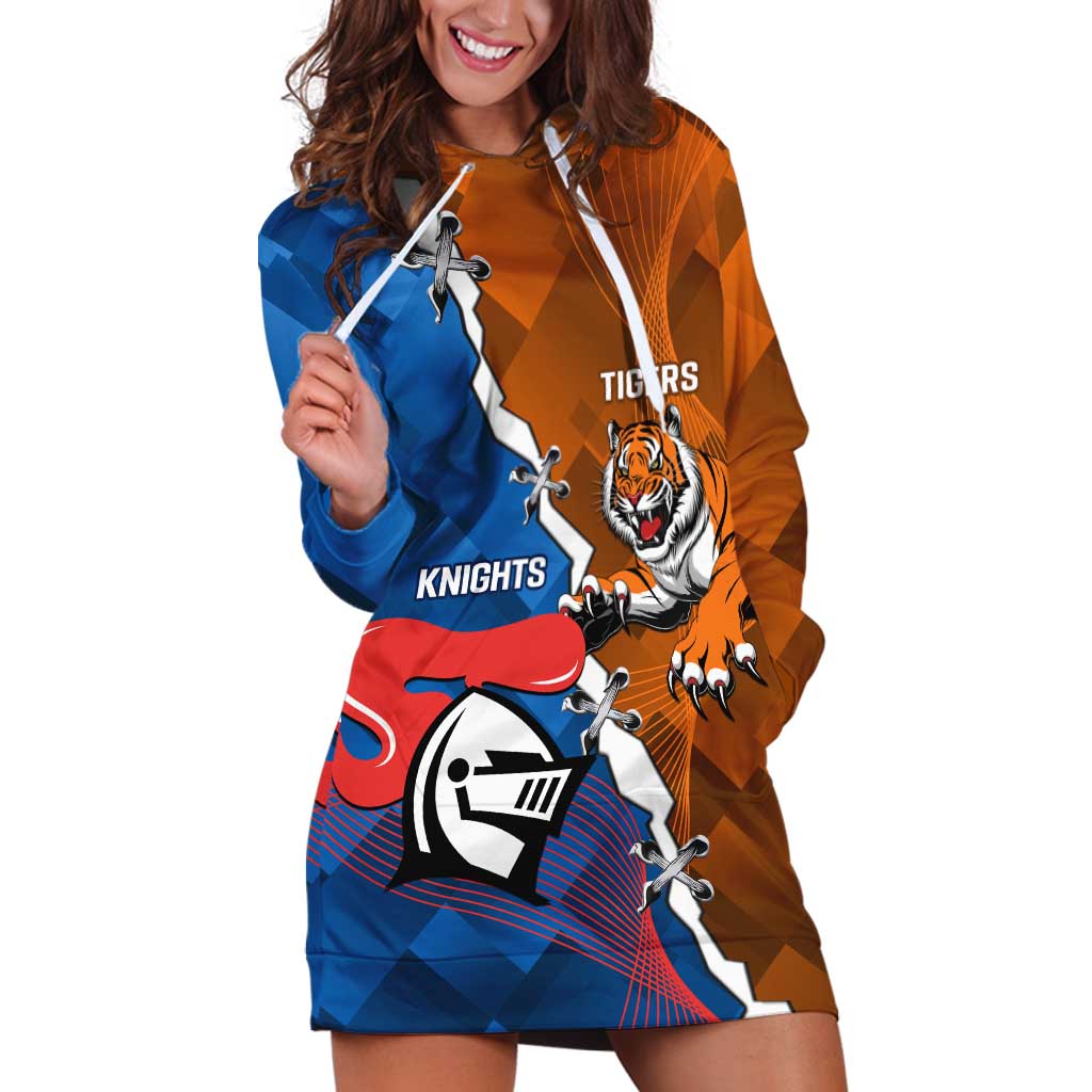 Personalised Knights and Tigers Hoodie Dress Dynamic Sporty Version