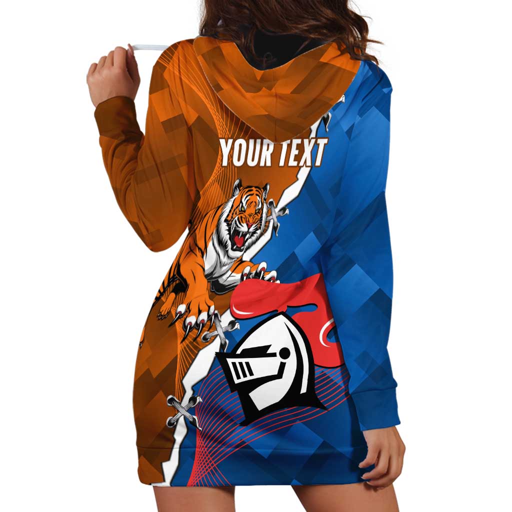 Personalised Knights and Tigers Hoodie Dress Dynamic Sporty Version