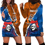 Personalised Knights and Tigers Hoodie Dress Dynamic Sporty Version