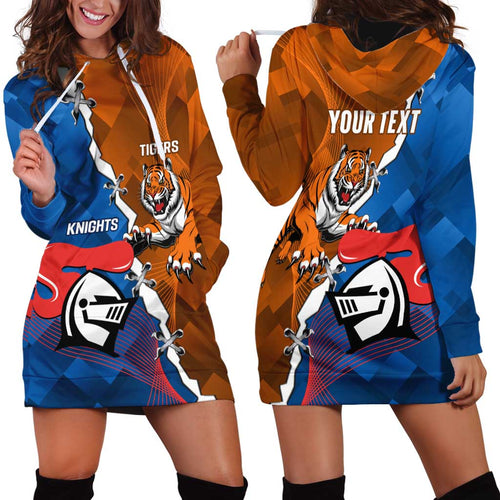 Personalised Knights and Tigers Hoodie Dress Dynamic Sporty Version