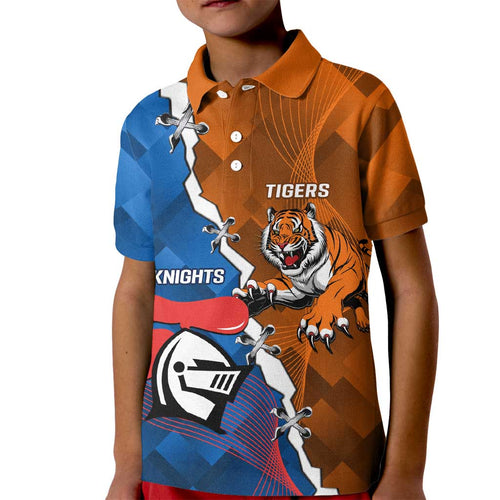 Personalised Knights and Tigers Kid Polo Shirt Dynamic Sporty Version