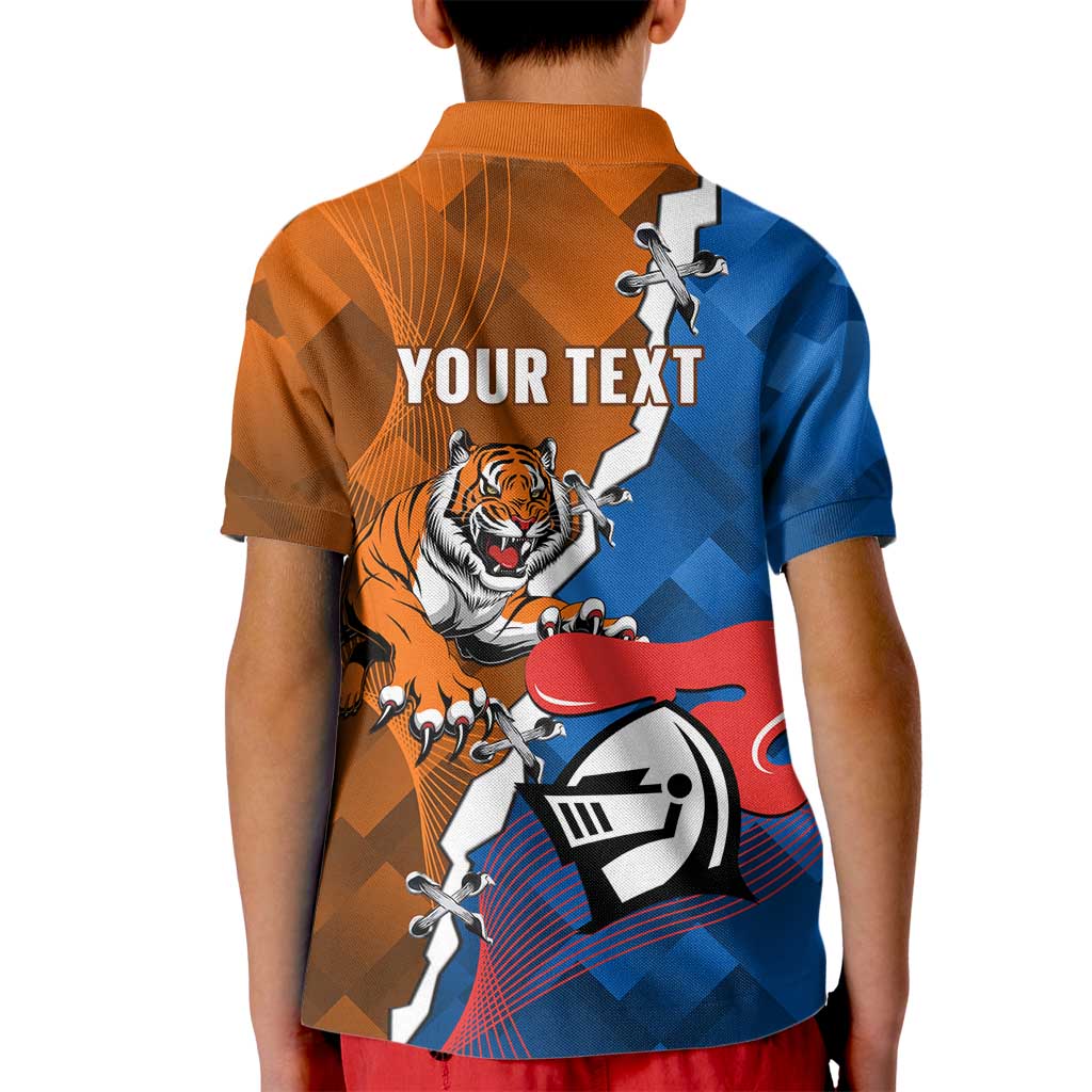 Personalised Knights and Tigers Kid Polo Shirt Dynamic Sporty Version
