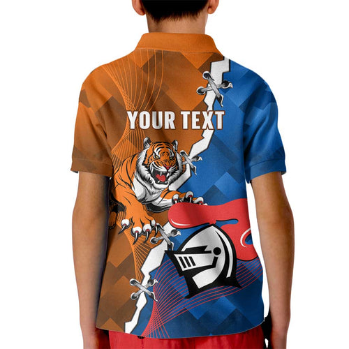 Personalised Knights and Tigers Kid Polo Shirt Dynamic Sporty Version