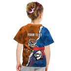 Personalised Knights and Tigers Kid T Shirt Dynamic Sporty Version