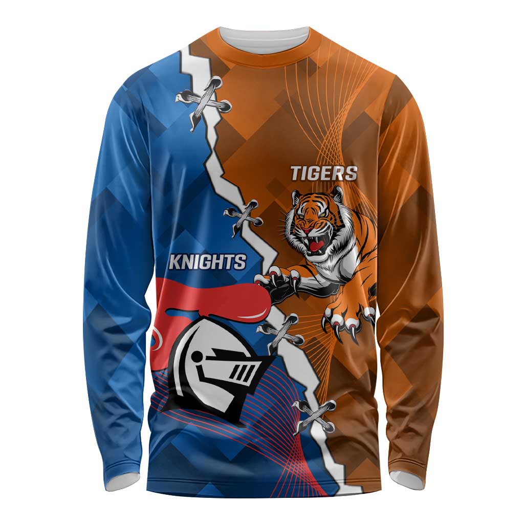 Personalised Knights and Tigers Long Sleeve Shirt Dynamic Sporty Version