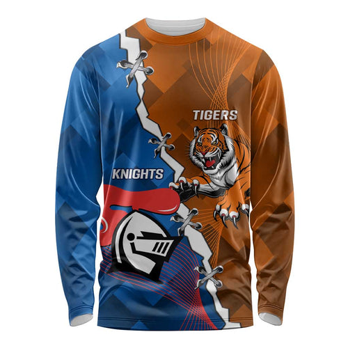 Personalised Knights and Tigers Long Sleeve Shirt Dynamic Sporty Version