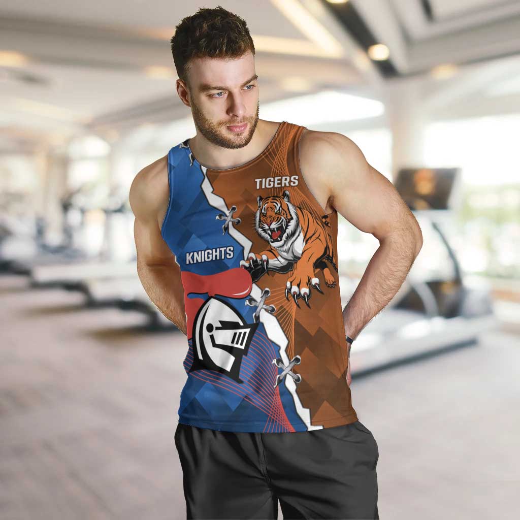 Personalised Knights and Tigers Men Tank Top Dynamic Sporty Version
