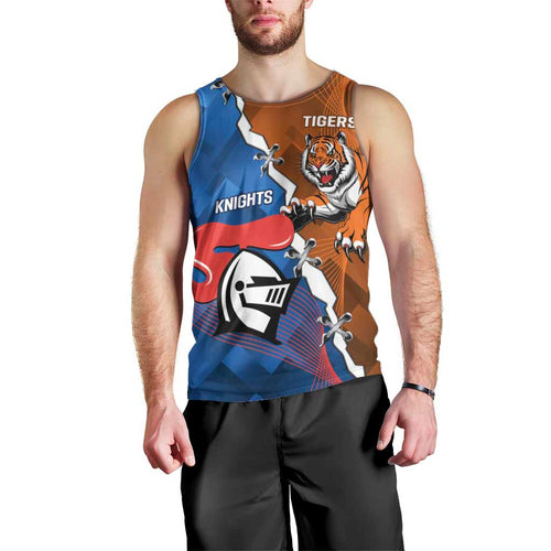 Personalised Knights and Tigers Men Tank Top Dynamic Sporty Version