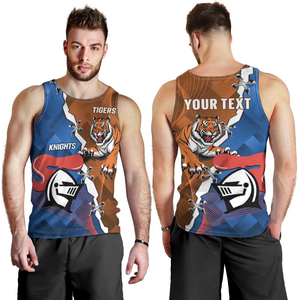 Personalised Knights and Tigers Men Tank Top Dynamic Sporty Version