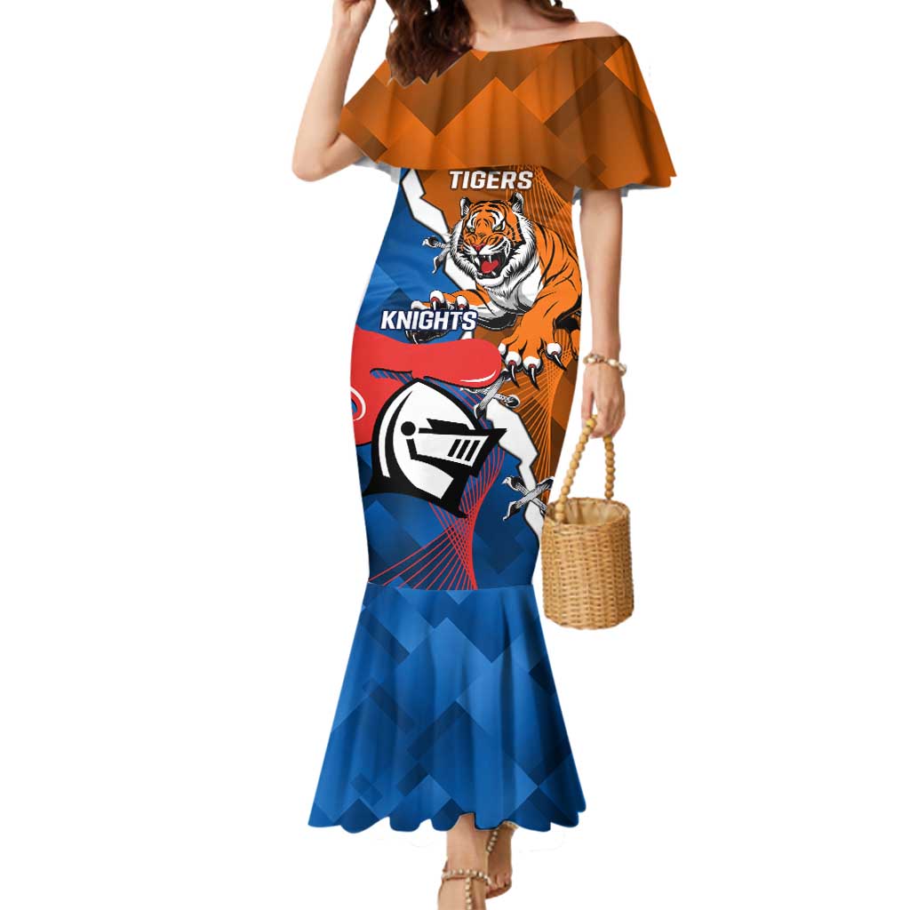 Personalised Knights and Tigers Mermaid Dress Dynamic Sporty Version