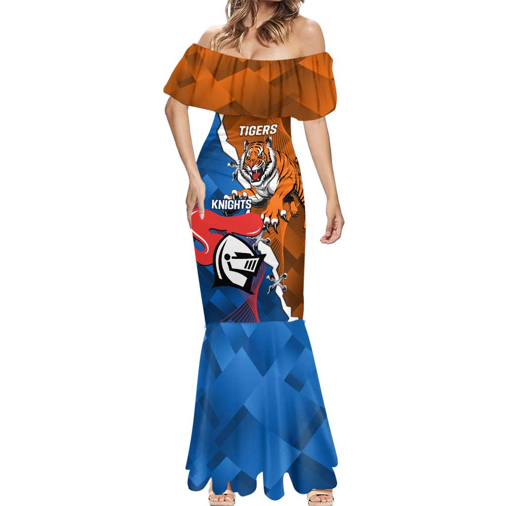 Personalised Knights and Tigers Mermaid Dress Dynamic Sporty Version