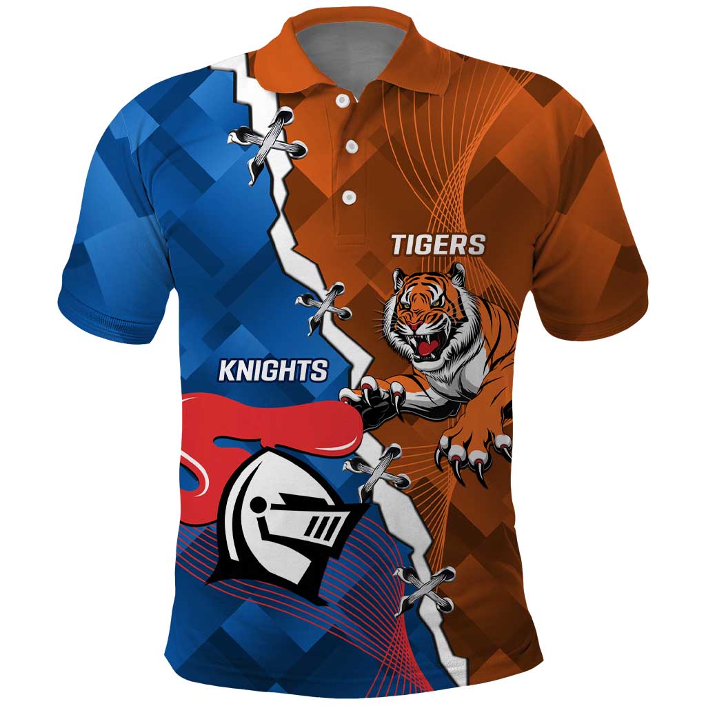 Personalised Knights and Tigers Polo Shirt Dynamic Sporty Version