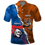 Personalised Knights and Tigers Polo Shirt Dynamic Sporty Version