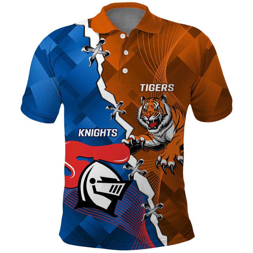 Personalised Knights and Tigers Polo Shirt Dynamic Sporty Version