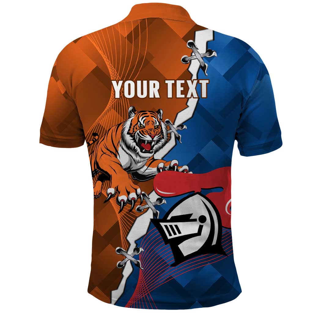 Personalised Knights and Tigers Polo Shirt Dynamic Sporty Version