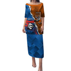 Personalised Knights and Tigers Puletasi Dynamic Sporty Version