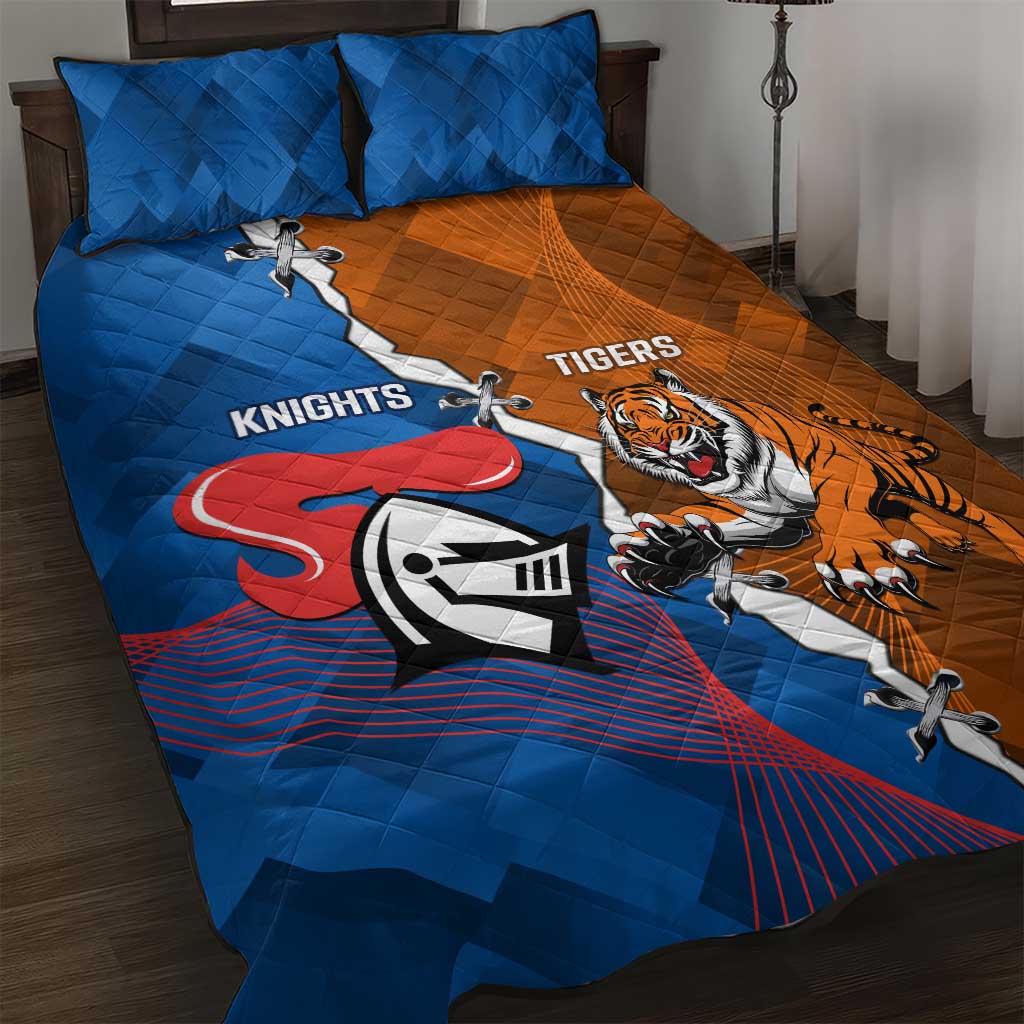 Knights and Tigers Quilt Bed Set Dynamic Sporty Version