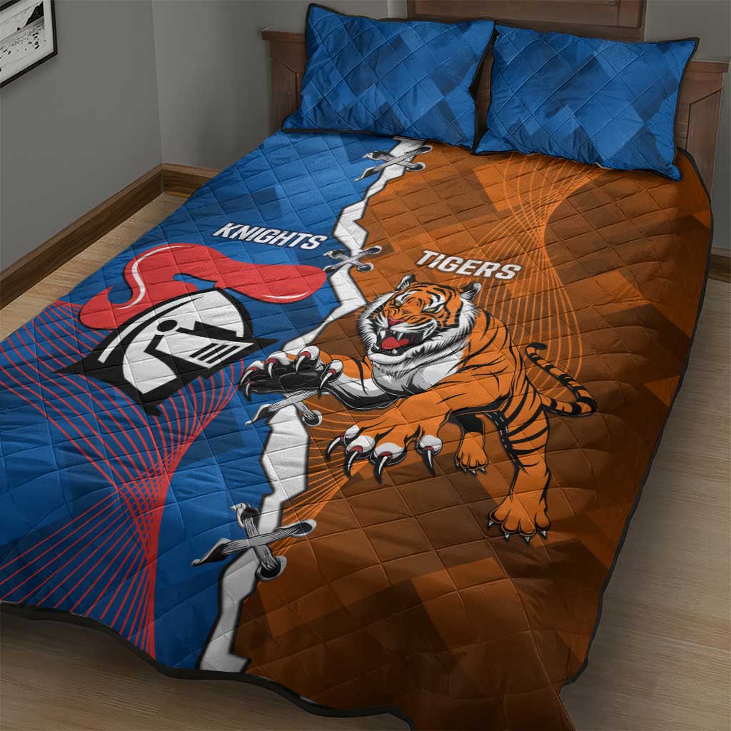 Knights and Tigers Quilt Bed Set Dynamic Sporty Version