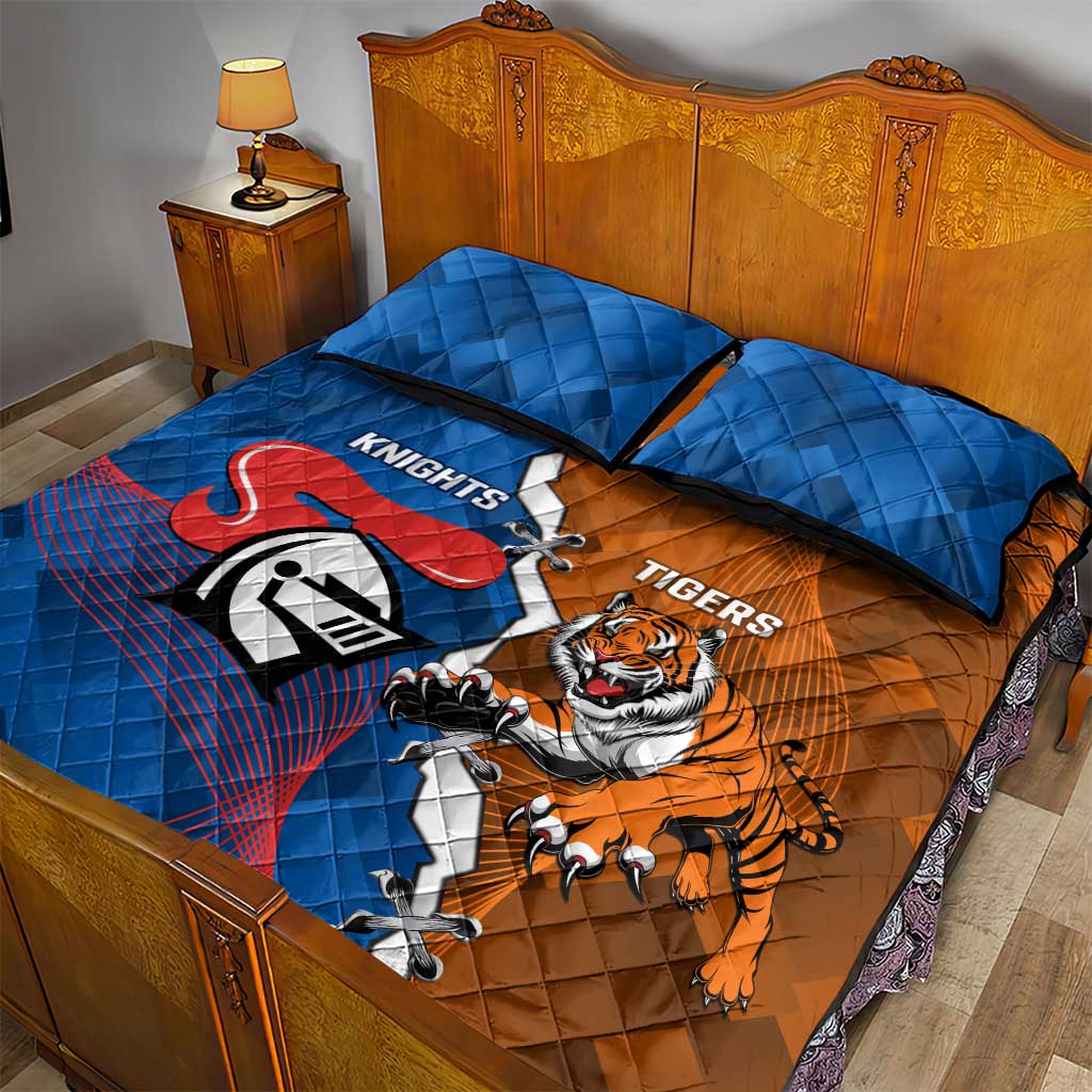 Knights and Tigers Quilt Bed Set Dynamic Sporty Version