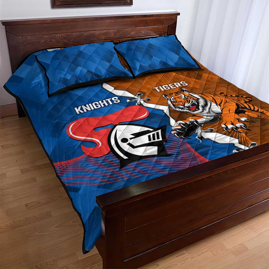 Knights and Tigers Quilt Bed Set Dynamic Sporty Version