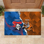 Knights and Tigers Rubber Doormat Dynamic Sporty Version