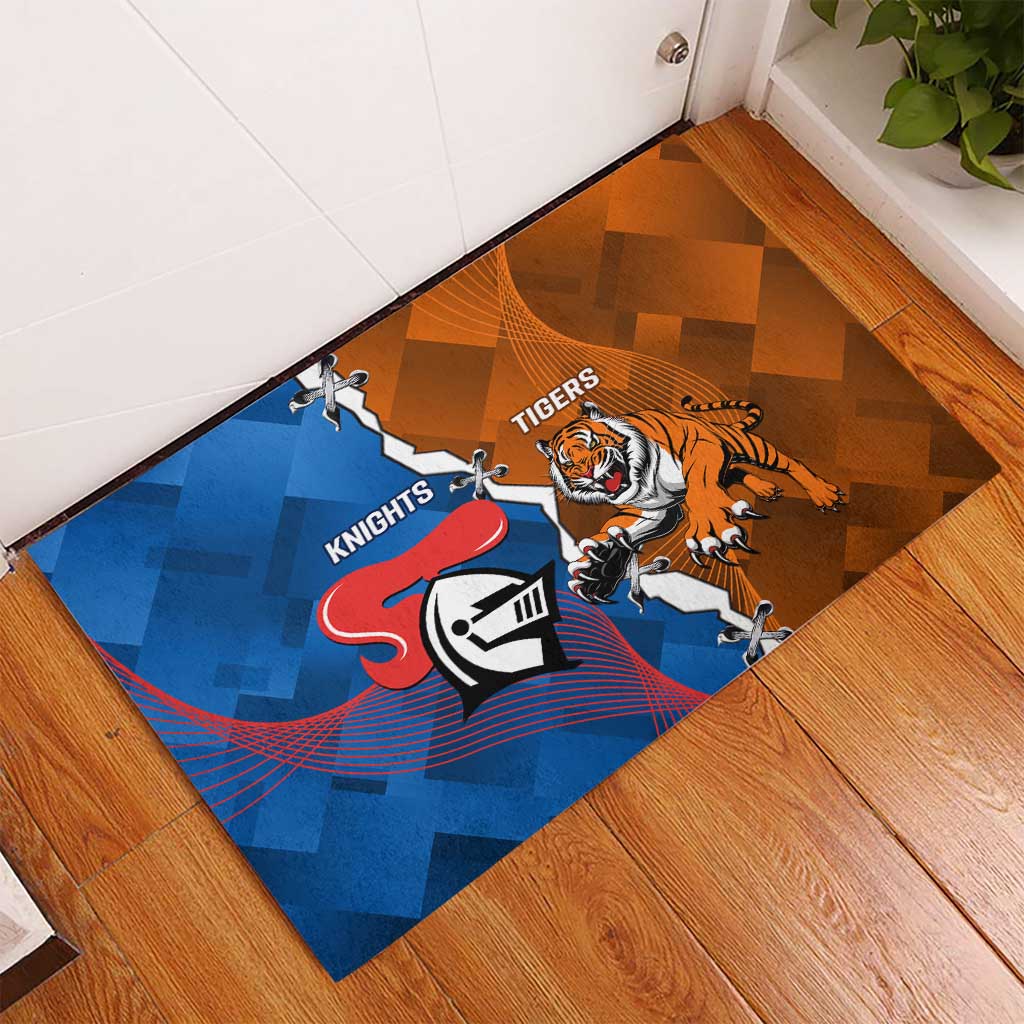 Knights and Tigers Rubber Doormat Dynamic Sporty Version