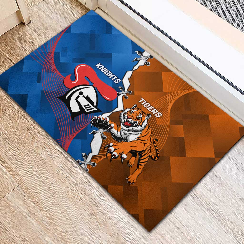 Knights and Tigers Rubber Doormat Dynamic Sporty Version