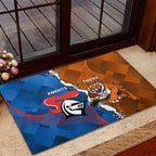 Knights and Tigers Rubber Doormat Dynamic Sporty Version