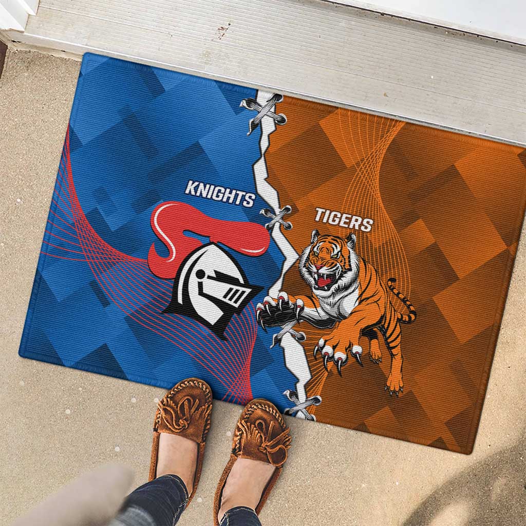 Knights and Tigers Rubber Doormat Dynamic Sporty Version